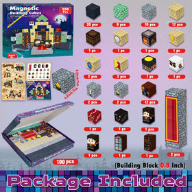 Goody King magnetic blocks showing magic house design ideas for creative construction