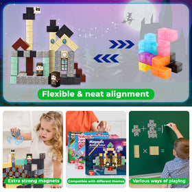Goody King magnetic blocks portable storage kit for on-the-go play