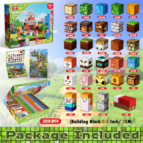 Goody King magnetic building cubes locking securely for sturdy castles and forests