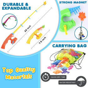 Goody King Magnetic Fishing Game drawstring bag for fast dry-out and on-the-go fun.