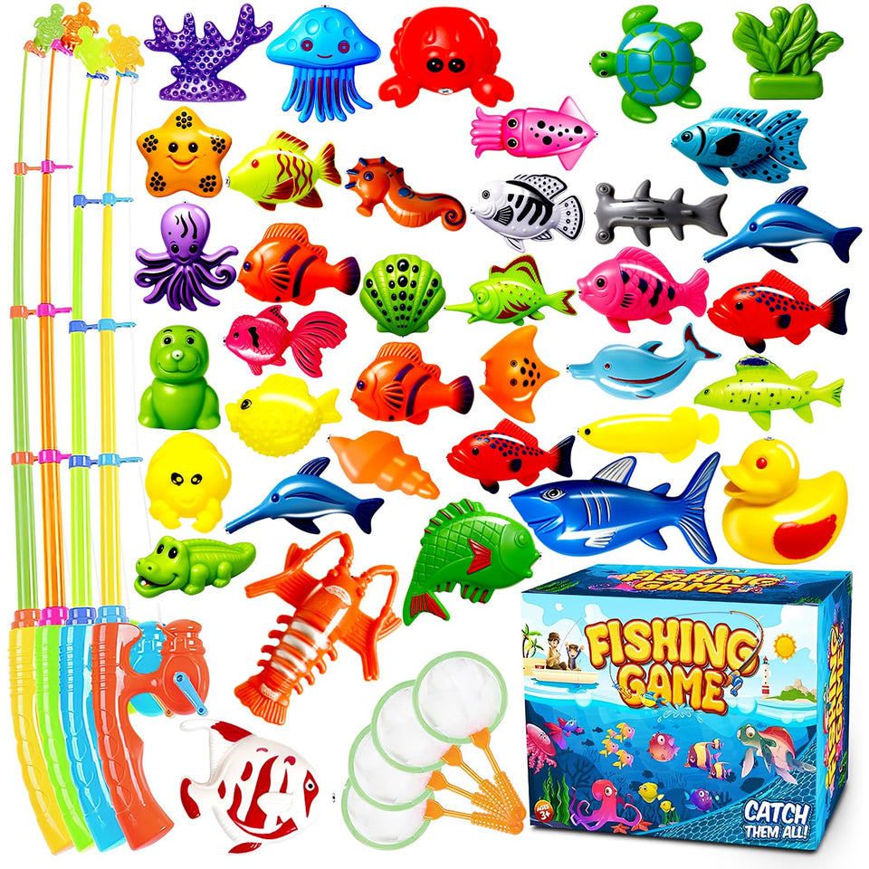 Goody King Magnetic Fishing Game pole for active play and hand-eye coordination.