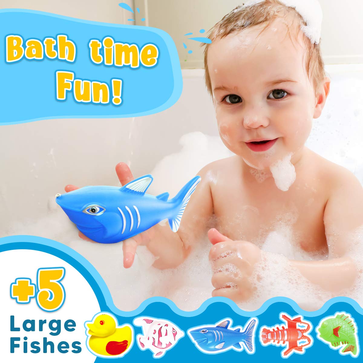 Goody King Magnetic Fishing Game two nets for quick catches and teamwork play.