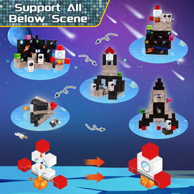 Goody King space adventure blocks for assembly, inspiring STEM curiosity without screens