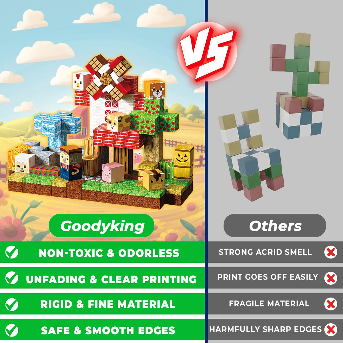 Goody King STEM Montessori blocks encourage early engineering and problem solving