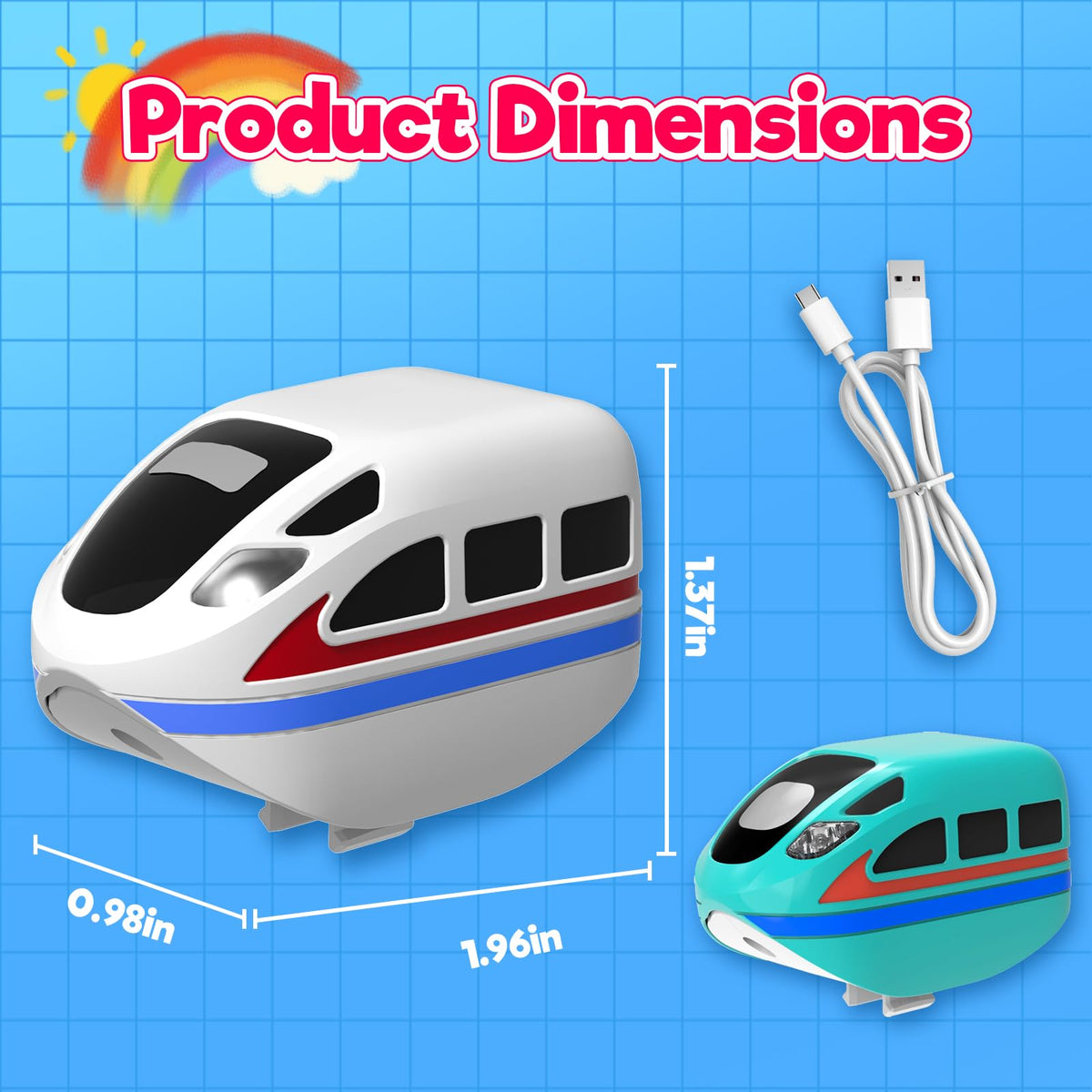 Goody King USB-C recharge port shown for quick, battery-free power.