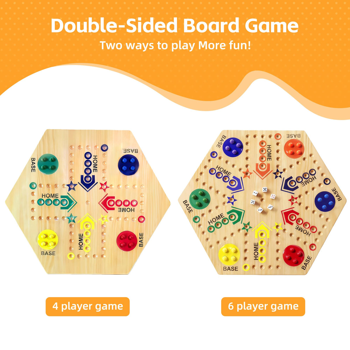 Googgoing color-painted paths help players track progress during turns.