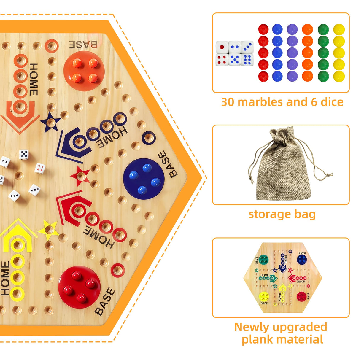 Googgoing six dice set enables quick, dynamic decision making.