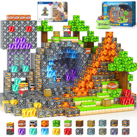 Gooidea Magnetic Blocks 150-piece mine-theme set sparks creativity during open-ended play