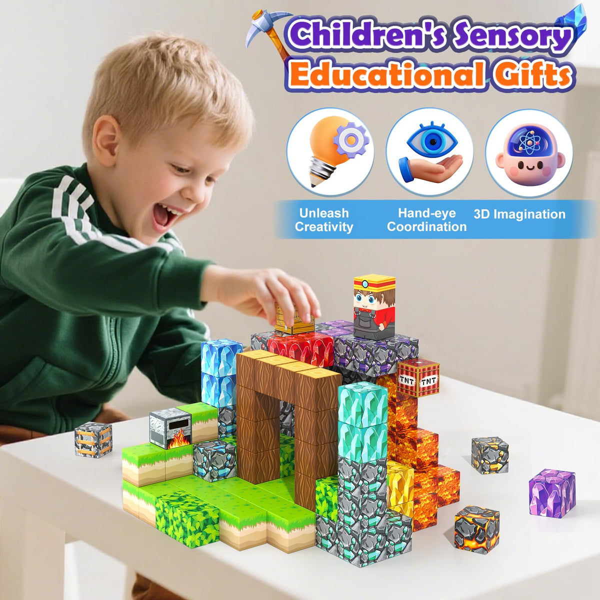 Gooidea Magnetic Blocks crystal caves boost imaginative world-building and spatial thinking
