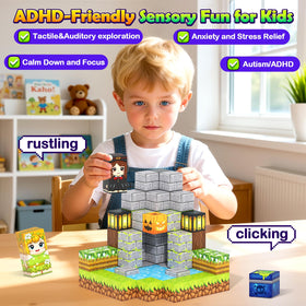 Gooidea Magnetic Blocks durable ultrasonic weld keeps magnets secure during play.