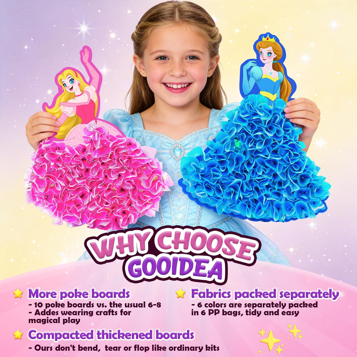 Gooidea poke pens for easy fabric poking through templates