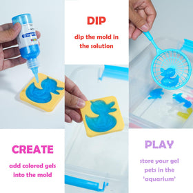 gookid magic water elf kit features animal and ocean molds for imaginative play
