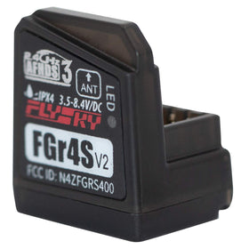 GoolRC FGr4S V2 receiver front view showing compact, space-saving design.