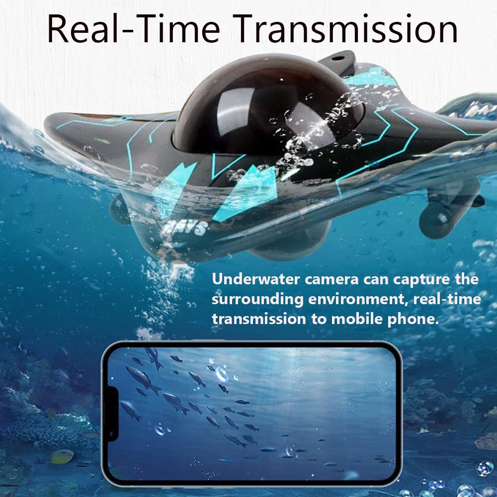 GoolRC underwater camera provides bottom view for filming.