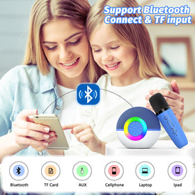 goopow Bluetooth microphone wireless pair enhances wireless singing