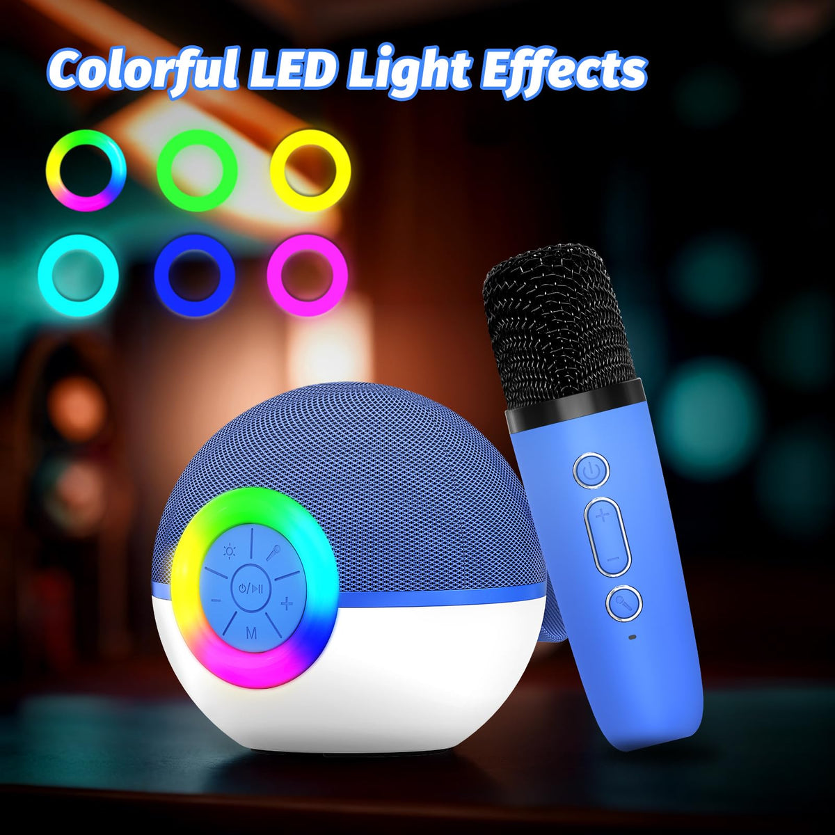 goopow karaoke LED light display ignition mood during performances