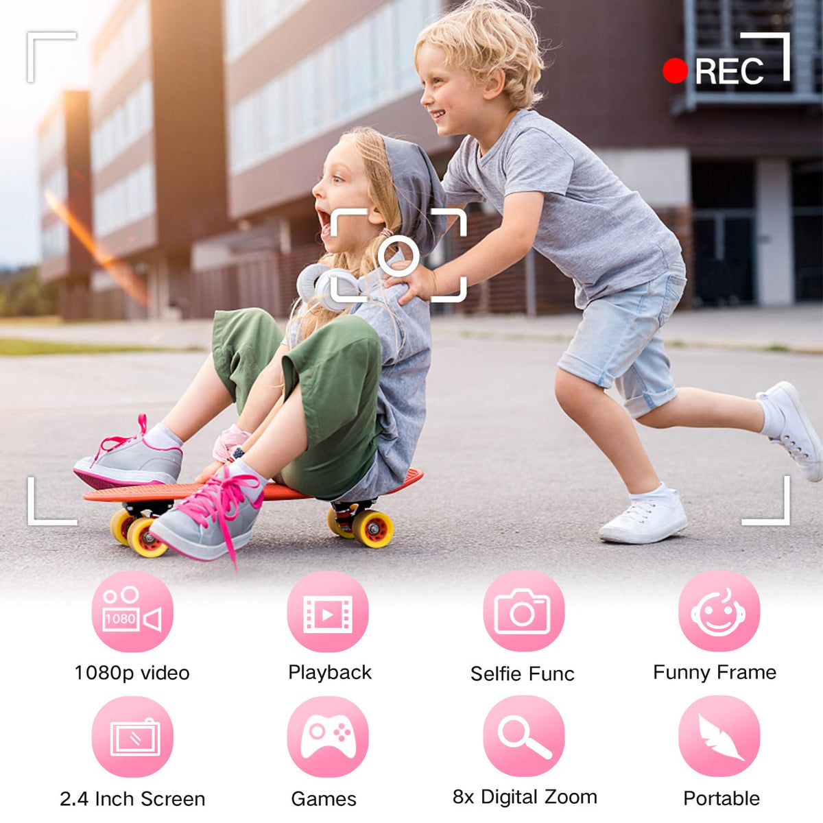 Goopow Kids Camera records 1080P video with crisp detail