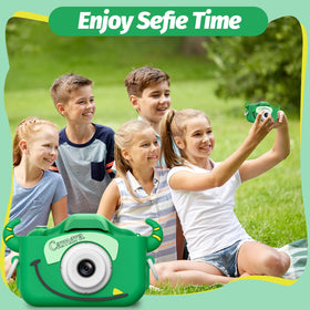 Goopow kids camera is compact and lightweight for on-the-go.