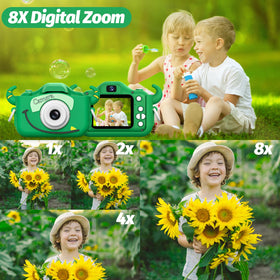 Goopow kids camera durable shell supports safe play.