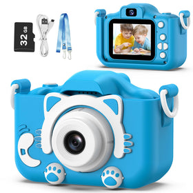 Goopow Kids Camera front view showing kid-friendly grip for easy shooting