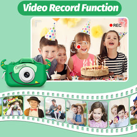 Goopow kids camera with included lanyard for hands-free fun.