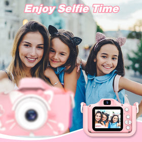 Goopow camera being used outdoors by a child capturing nature moments.