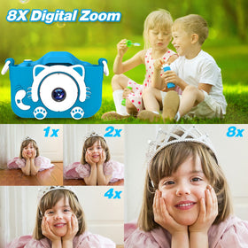 Goopow Kids Camera built-in rechargeable battery for hours of play