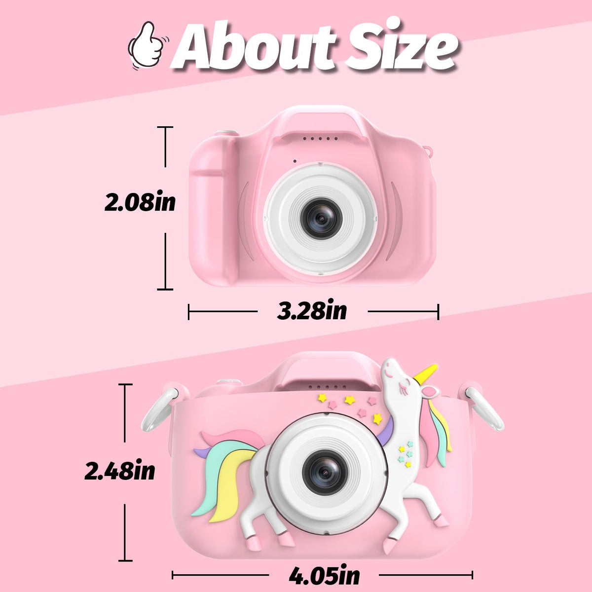 Goopow Kids Camera Selfie Mode for kid-friendly portraits