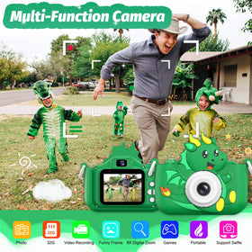 Goopow Kids Selfie Camera back view highlighting compact, portable design