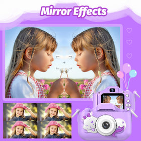 Goopow Kids Selfie Camera with lanyard for easy outdoor shooting