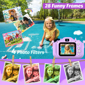 Goopow Kids Selfie Camera protective cover emphasizes safety and grip.