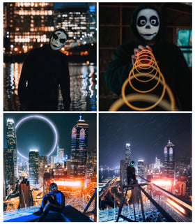 Gootus Face Transforming LED Mask brightness adjustable for day and night venues