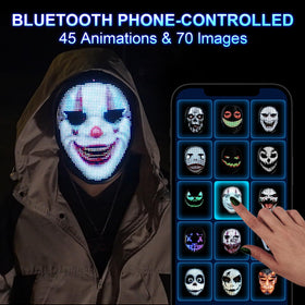 Gootus Face Transforming LED Mask with gesture sensing for hands-free transformations at events