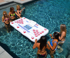 GoPong floating lounge mode provides sunbathing between rounds.