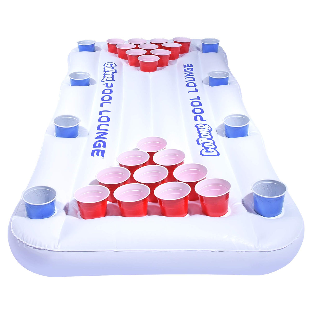 GoPong Pool Lounge 6ft beer pong table ready for water battles