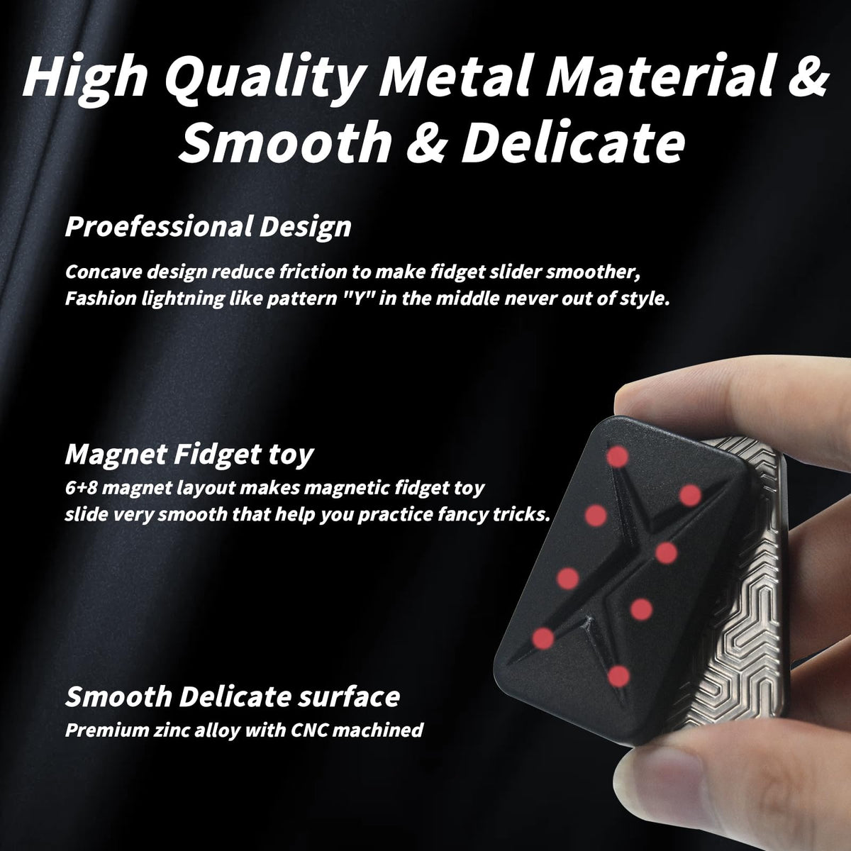GoQQby fidget toy compact edc design ideal for portable focus and distraction relief.