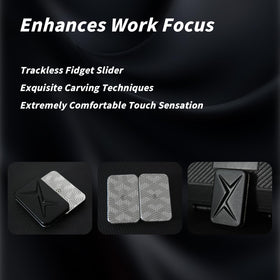 GoQQby metal fidget slider with sleek finish held in hand for stress relief on the go.