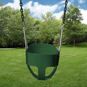 Gorilla Playsets 60-inch plastic-coated chains stay cool and pinch-free during swings