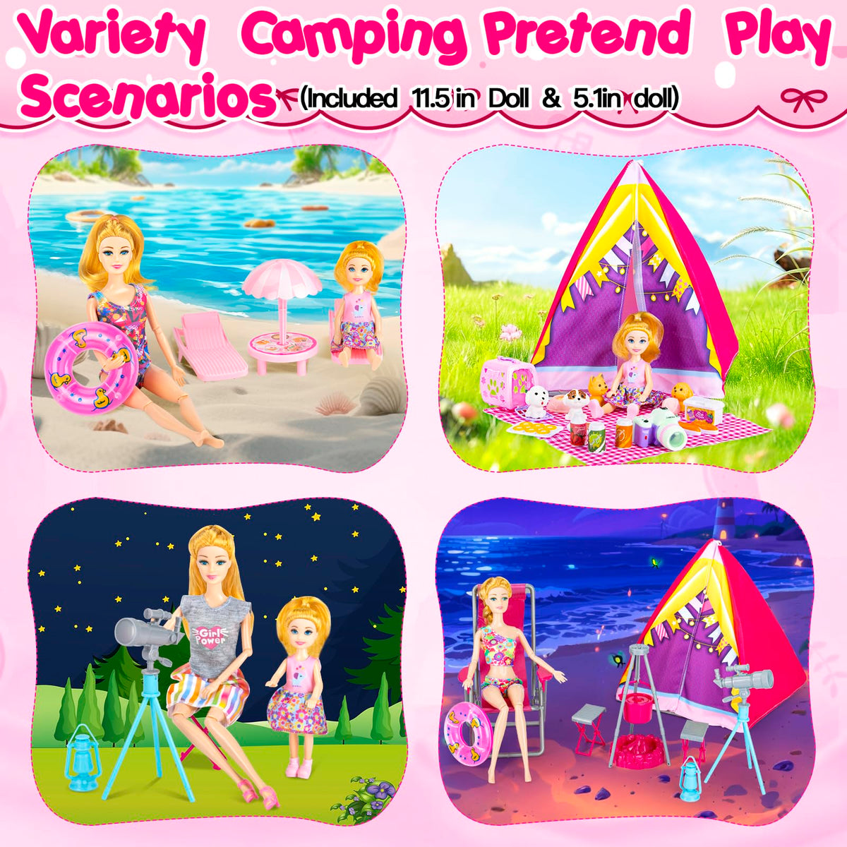 GORISPI doll clothes and shoes set for endless mix-and-match outfits