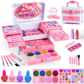 GORISPI kids makeup set with mirror for imaginative dress-up and pretend play
