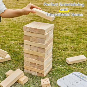 Non-toxic, durable wood by GOROCK showcased in block construction.