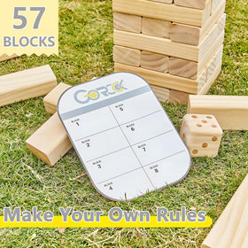Outdoor garden scene with GOROCK ready for group play and parties.