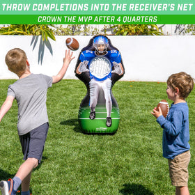 GoSports 4 ft football toss game ready for action indoors or outdoors.