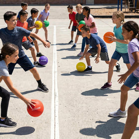 GoSports 5-Inch dodgeball inflates to your preferred psi for play variety.