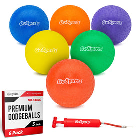 GoSports 5-Inch dodgeball with soft surface for comfortable, no-sting play.