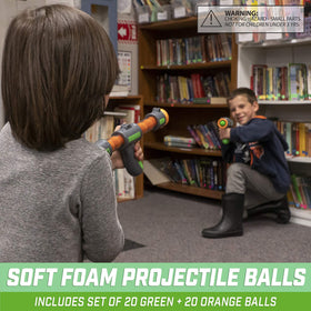 GoSports foam fire blasters compatible with Alien Invaders for extended play