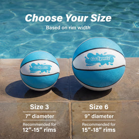 GoSports anti-slip textured grip helps you maintain control in wet pool play.