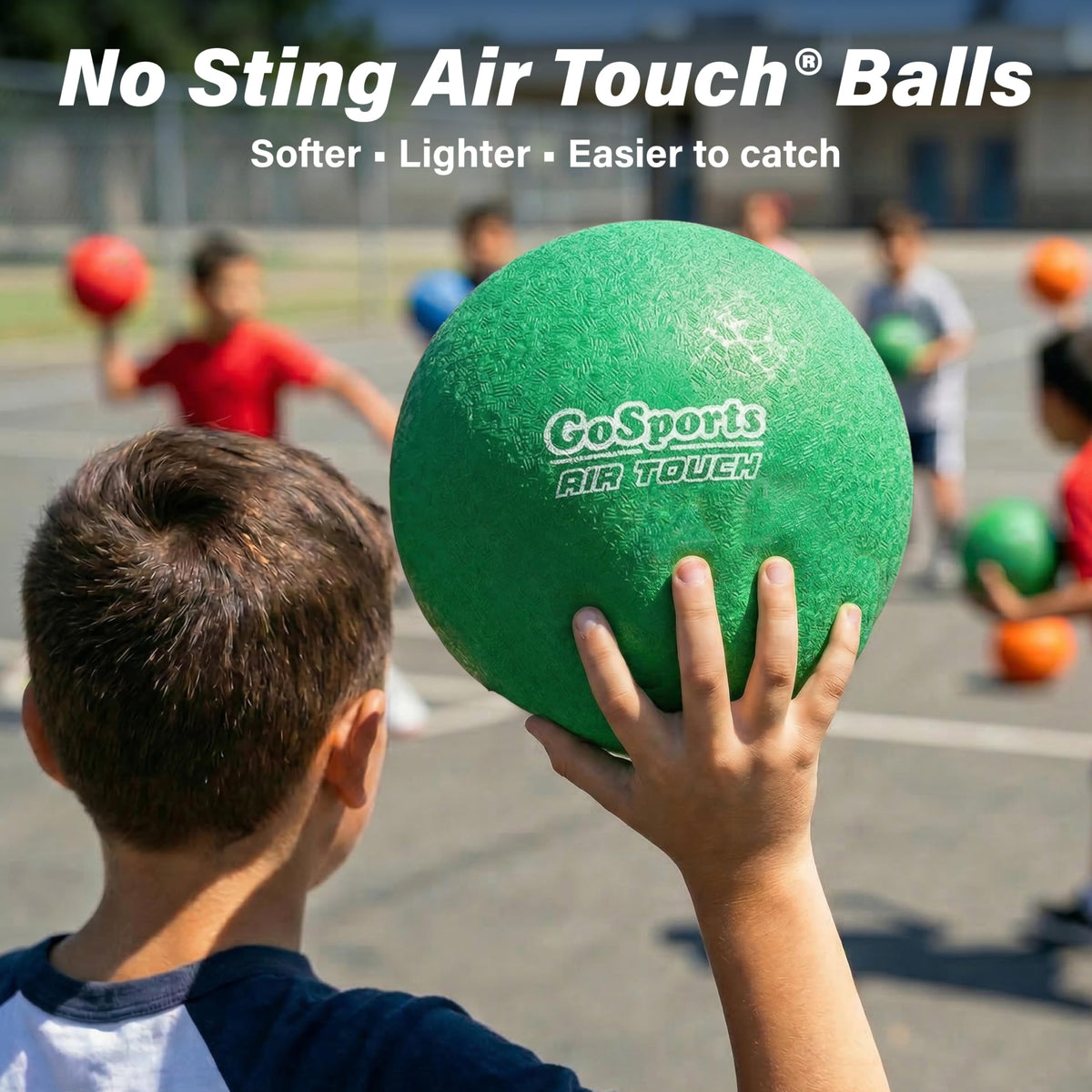 GoSports ball pump with flexible needle for quick inflation.
