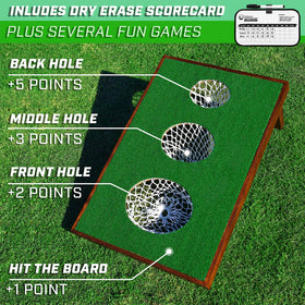 GoSports BattleChip Versus hitting mats provide stable footing on grass