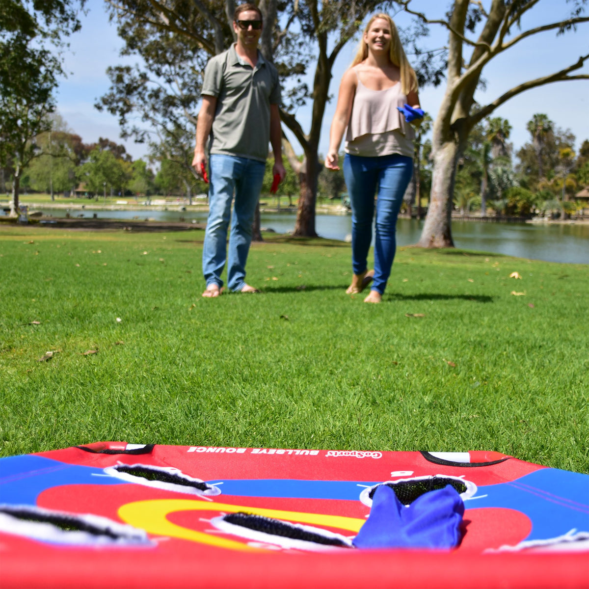 GoSports Bullseye Bounce carry case keeps gear portable